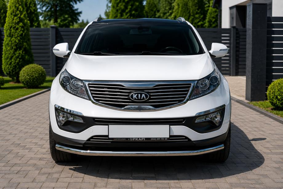 Kia Sportage 2010-2015 Defensa Delantera ST008 (Acero Inoxidable) Image