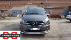Mercedes Vito/V-class W447 2014- Defensa Delantera ST014 (Acero Inoxidable) foto 4