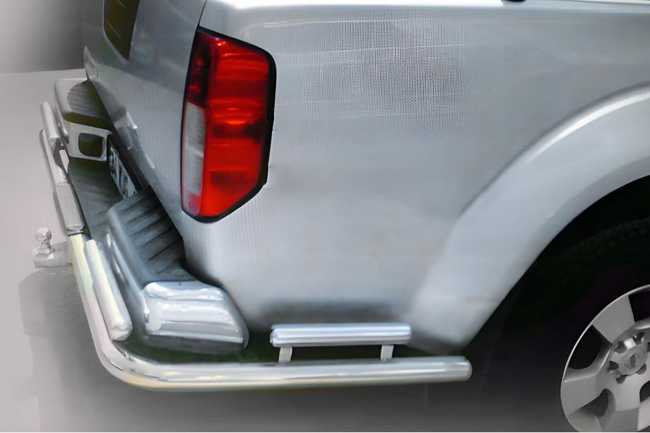 Nissan Navara 2006-2015 Protector Trasero AK003-Special (Acero Inoxidable) Image