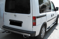 Opel Combo 2002–2012 Barra Trasera AK002 (Acero Inoxidable) foto 1