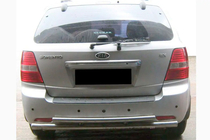 Kia Sorento I BL 2002-2009 Barra Trasera AK002-Doble (Acero Inoxidable) foto 2