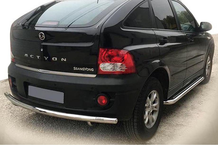 SsangYong Action 2005-2018 Protector Trasero AK002 (Acero Inoxidable) Image