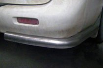 Hyundai H200, H1, Starex 1998-2007 Barras traseras de esquina AK003 (2 uds., acero inoxidable) foto 1