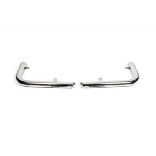 Barras traseras de esquina AK003 (2 uds., acero inoxidable) Hyundai H200, H1, Starex 1998-2007 foto 2