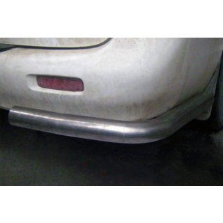 Barras traseras de esquina AK003 (2 uds., acero inoxidable) Hyundai H200, H1, Starex 1998-2007 foto 1