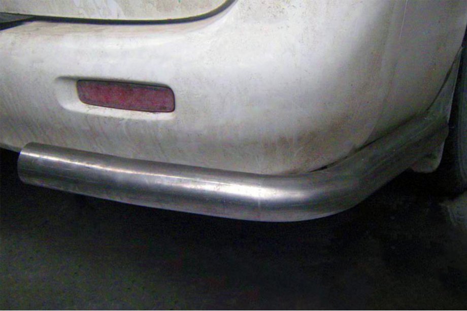 Hyundai H200, H1, Starex 1998-2007 Barras traseras de esquina AK003 (2 uds., acero inoxidable) Image