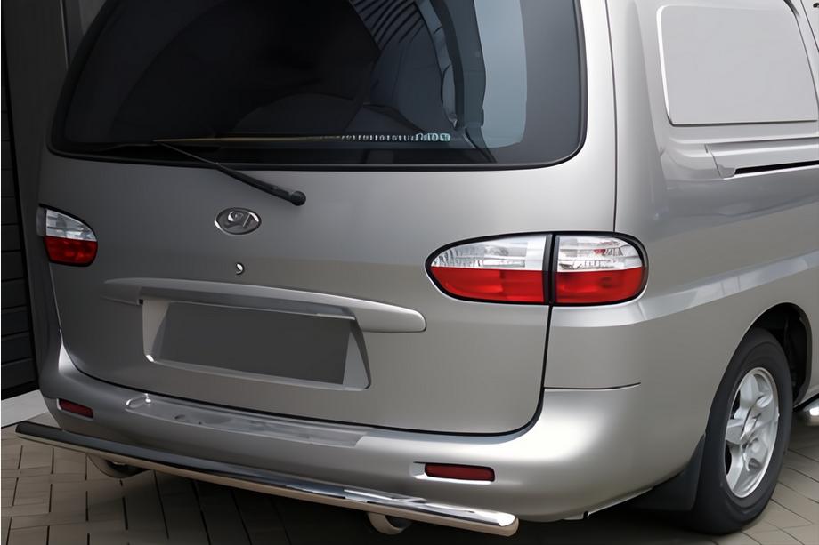 Hyundai H200, H1, Starex 1998-2007 Protector trasero AK002 (2 uds, acero inoxidable) Image