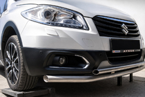 Suzuki SX4 S-Cross 2013-2016 Defensa Delantera ST014 (Acero Inoxidable) foto 2
