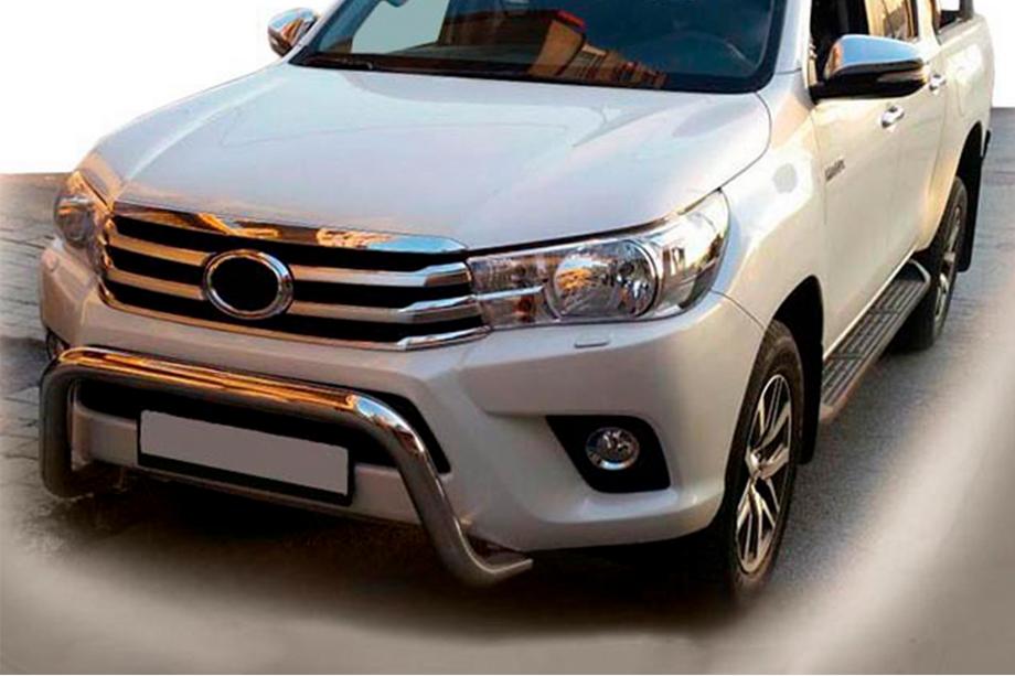 Toyota Hilux 2015- Defensa Delantera WT009 (Acero Inoxidable) Image