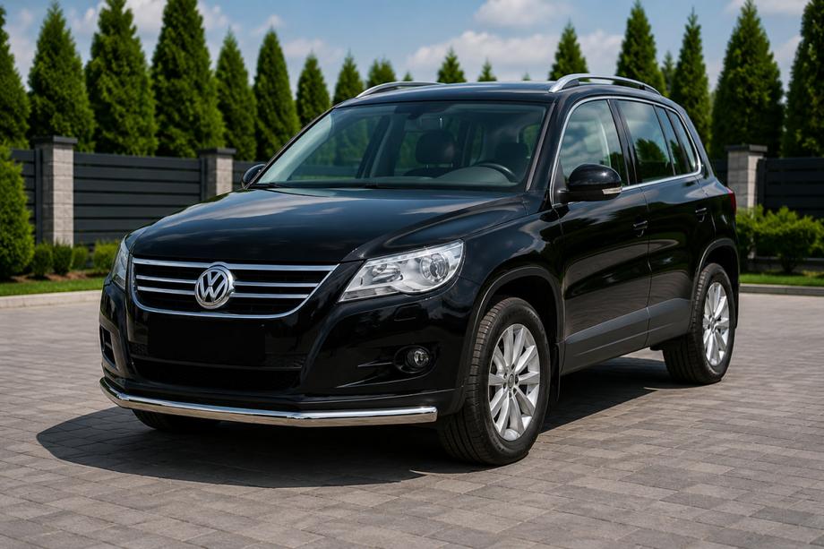 Volkswagen Tiguan 2007-2016 Defensa Delantera ST008 (Acero Inoxidable) Image