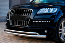 Audi Q7 2005-2015 Defensa Delantera ST017 (Acero Inoxidable) foto 1