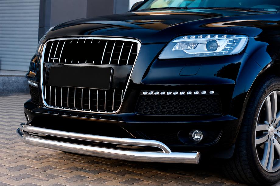 Audi Q7 2005-2015 Defensa Delantera ST017 (Acero Inoxidable) Image