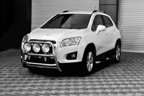 Chevrolet Trax 2012-2023 Defensa Delantera WT018 (Acero Inoxidable) foto 2