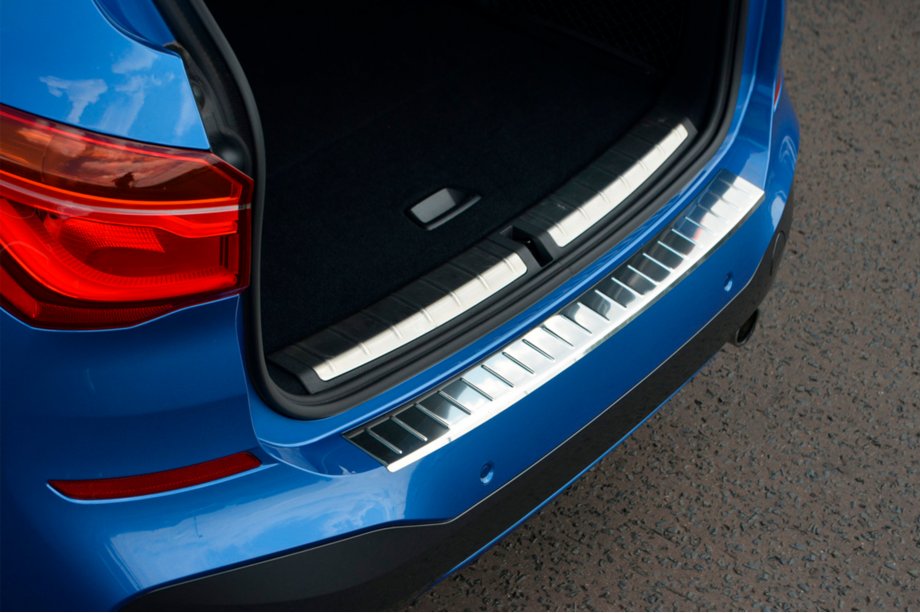 BMW X1 F48 2015-2022 Protector de parachoques trasero OmsaLine (acero inoxidable) Foto 1