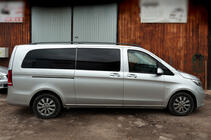Mercedes Vito/V-class W447 2014- Barras de techo negras CAN Diseno Original (Pies de metal) foto 5