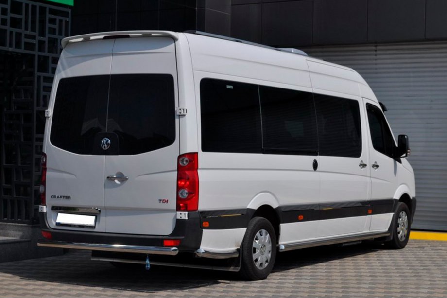 Volkswagen Crafter 2006-2016 Barra Trasera AK002 (Acero Inoxidable) Foto 5