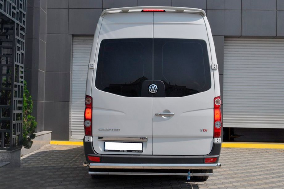 Volkswagen Crafter 2006-2016 Barra Trasera AK002 (Acero Inoxidable) Foto 2