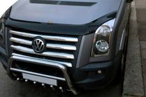 Volkswagen Crafter 2006-2016 Defensa Delantera WT004 Acero Inoxidable foto 3