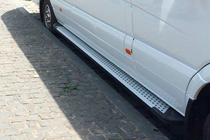 Volkswagen Crafter 2006-2016 Estribos Laterales Allmond Grey (2 uds., Aluminio) Largo/ExtraLargo foto 5