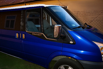 Ford Transit 2000–2014 Molduras de Ventanas Acero Inoxidable (2 uds) foto 4
