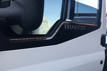Ford Transit 2000–2014 Molduras de Ventanas Acero Inoxidable (2 uds) foto 1