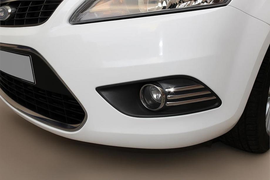 Ford Focus II 2008-2011 Cubiertas cromadas para faros antiniebla (6 piezas, acero inoxidable) Image