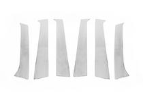 Hyundai Santa Fe 2 2006-2012 Molduras de Acero Inoxidable para Pilares de Puerta (6 uds) foto 4