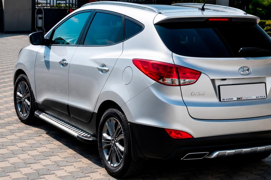 Hyundai IX-35 2010-2015 Estribos Laterales Allmond Grey (2 uds., Aluminio) Foto 1