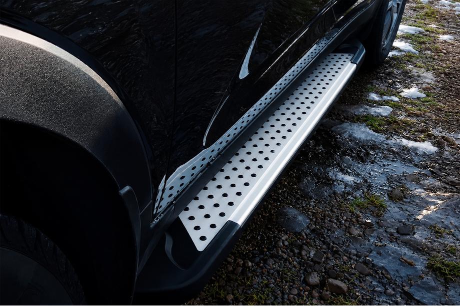 Hyundai IX-35 2010-2015 Estribos Laterales Allmond Grey (2 uds., Aluminio) Foto 3