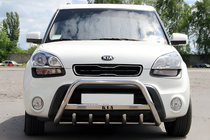 Kia Soul I 2008-2013 Defensa Delantera (Acero Inoxidable) foto 1