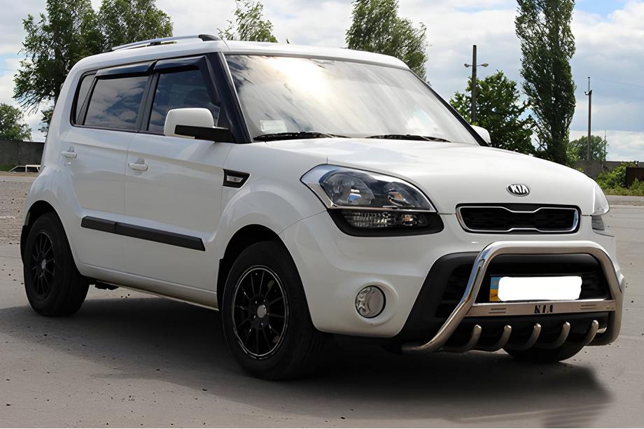 Kia Soul I 2008-2013 Defensa Delantera (Acero Inoxidable) Foto 3