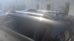 Kia Soul I 2008-2013 Barras de techo cromadas (pies de plastico, instalacion con adhesivo) foto 1