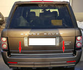 Range Rover III L322 2002-2012 Moldura de maletero acero inoxidable foto 1