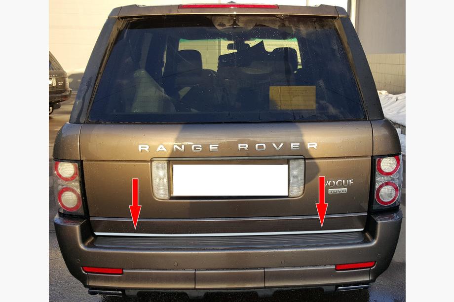 Range Rover III L322 2002-2012 Moldura de maletero acero inoxidable Image