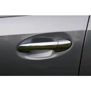 Cubiertas Cromadas para Manijas de Puerta (4 uds, Acero Inoxidable)