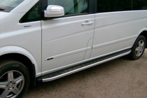 Mercedes Viano 2004-2014 Estribos laterales Alliance (2 uds., aluminio) foto 1