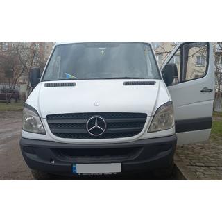 Pestañas Faros Rectas (negras, ABS, 2006-2013) Mercedes Sprinter W906 2006–2018 foto 4