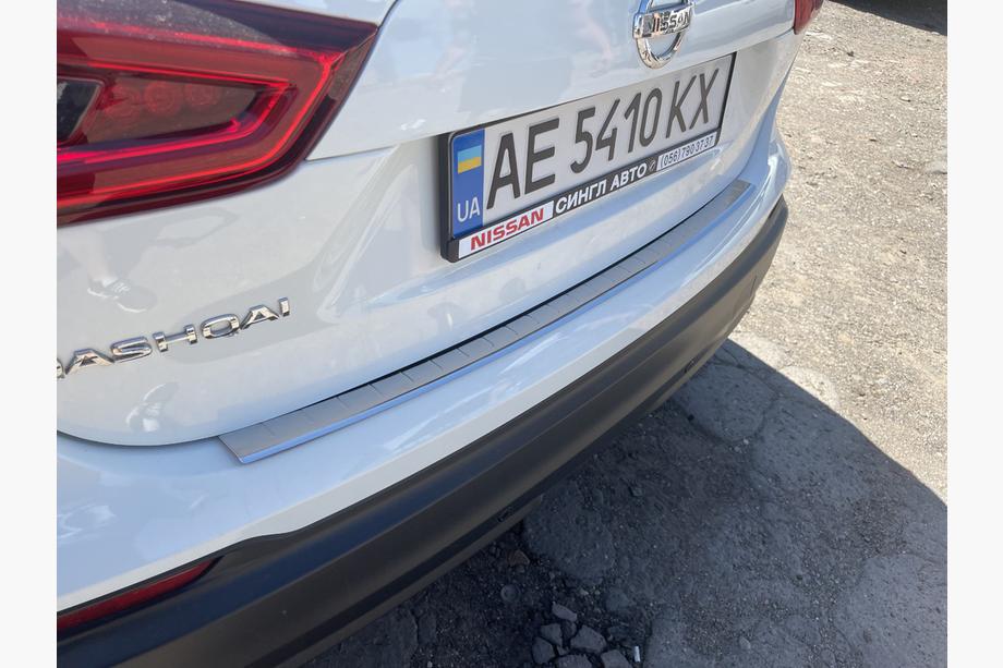 Nissan Qashqai 2014-2021 Protector de parachoques trasero OmsaLine (2017-2021, acero inoxidable) Image