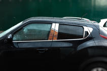 Nissan Juke 2010-2019 Molduras de Acero Inoxidable para Pilares de Puerta (8 uds) foto 1