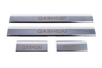 Nissan Qashqai 2007-2010 Cubiertas de estribos de plastico (4 uds, acero inoxidable) foto 6