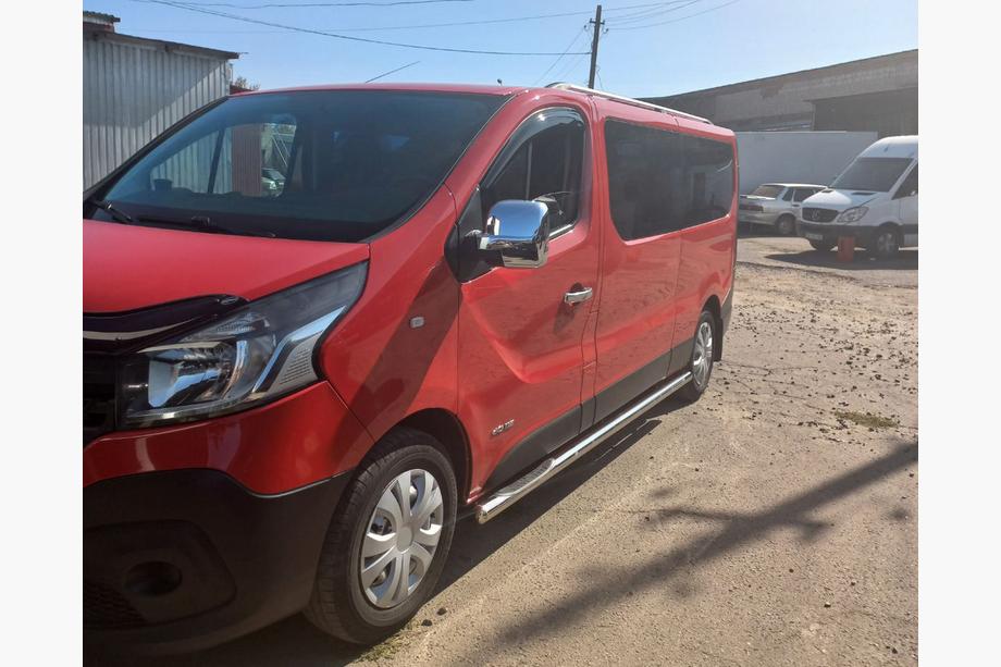 Nissan NV300/Primastar 2016- Tubos Laterales (2 uds., Acero Inoxidable) 70 mm, batalla larga Foto 4