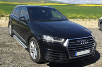Audi Q7 2015–2026 Estribos Laterales Maya V4 (2 uds., Aluminio) foto 9