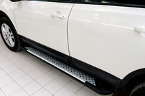 Nissan Qashqai 2010-2014 Estribos Laterales Allmond Grey (2 uds, Aluminio) foto 1