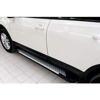 Estribos Laterales Allmond Grey (2 uds, Aluminio) Nissan Qashqai 2010-2014 foto 1