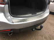 Mazda 6 2012-2024 Protector de parachoques trasero Carmos (SW, acero inoxidable) foto 3