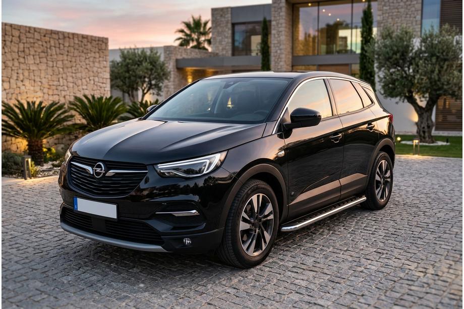Opel Grandland X 2017- Estribos Laterales Maydos V1 (2 uds., Aluminio y Acero Inoxidable) Image