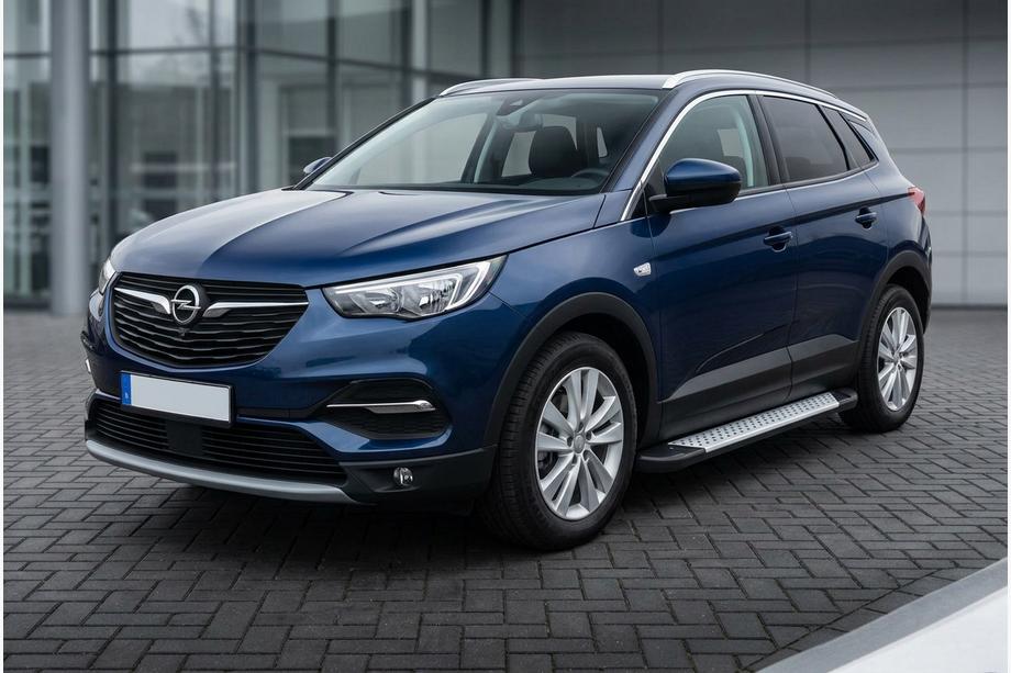 Opel Grandland X 2017- Estribos Laterales Allmond Grey (2 uds, Aluminio) Image