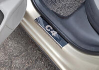 Citroen C-4 2004-2010 Protecciones de umbral Carmos acero inoxidable foto 4