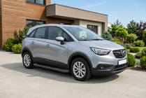 Opel Crossland X 2017-2024 Estribos Laterales Allmond Black (2 uds., Aluminio) foto 1