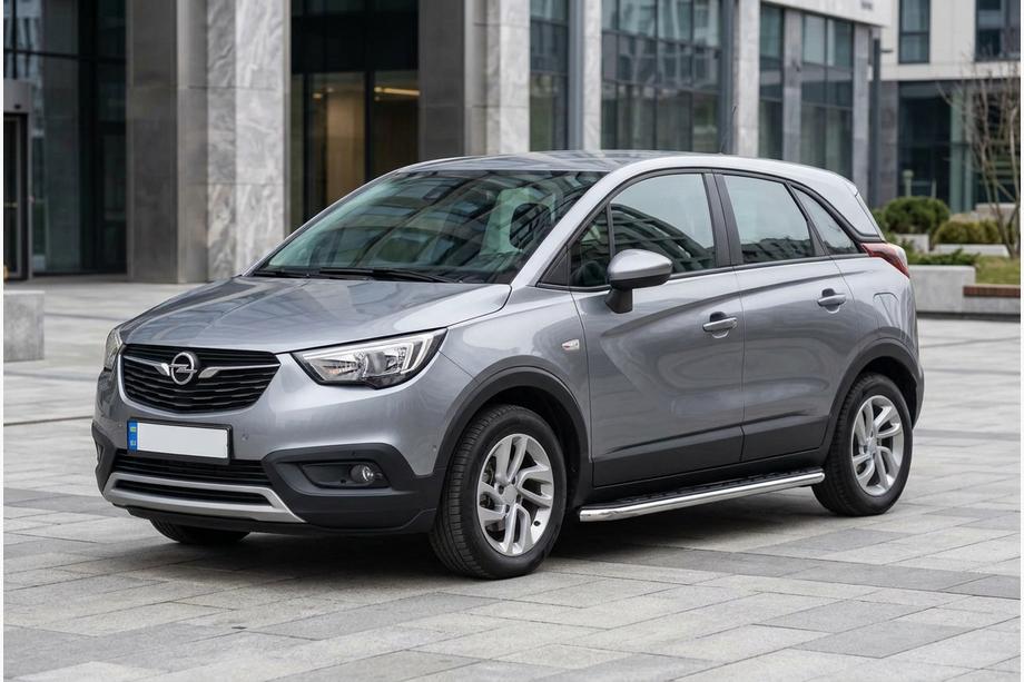 Opel Crossland X 2017-2024 Estribos Laterales Maydos V1 (2 uds., Aluminio y Acero Inoxidable) Image
